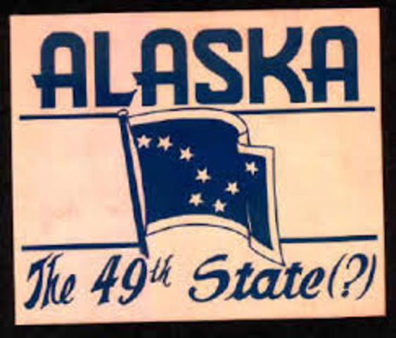 Alaska becomes a state