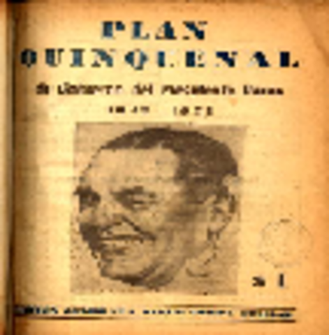 1° PLAN QUINQUENAL - JUAN DOMINGO PERÓN