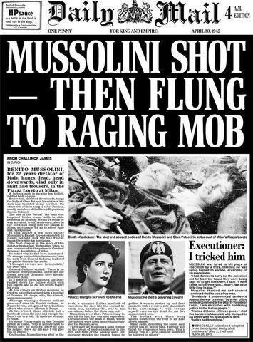 Mussolini shot