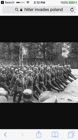 Hilter and the Germans invade Poland