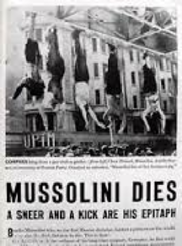 Mussolini Dies