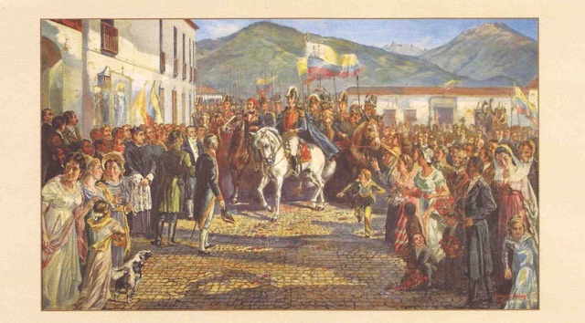 Llegada del libertador