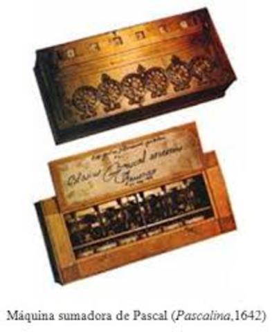 Pascalina calculador mecánico.  Blaise Pascal