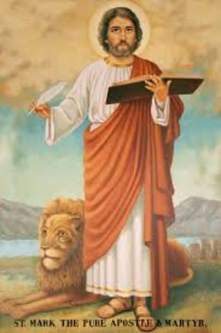 Gospel of Mark written (ad)