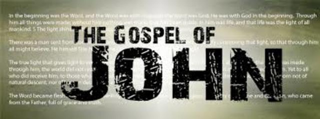 •	Gospel of John written