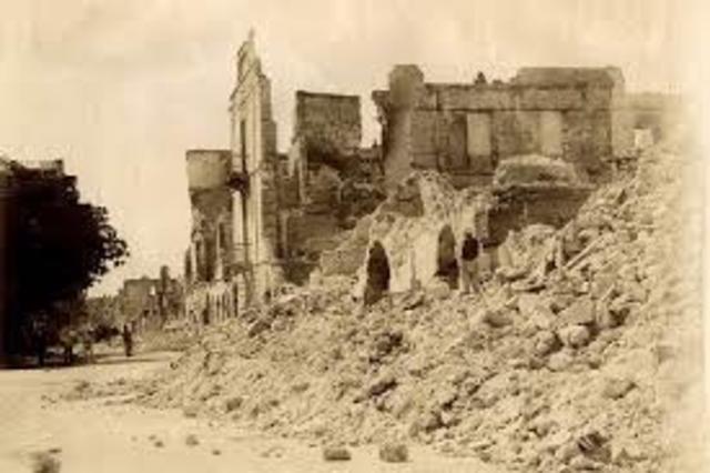 Britain bombarded Turkish forts in the Dardanelles