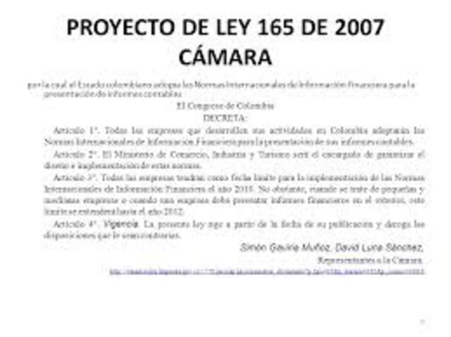 PROYECTO DE LEY 165