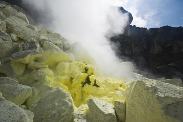 La ciudad fue inundada de azufre.
