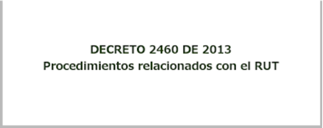 decreto 2460 de 2013