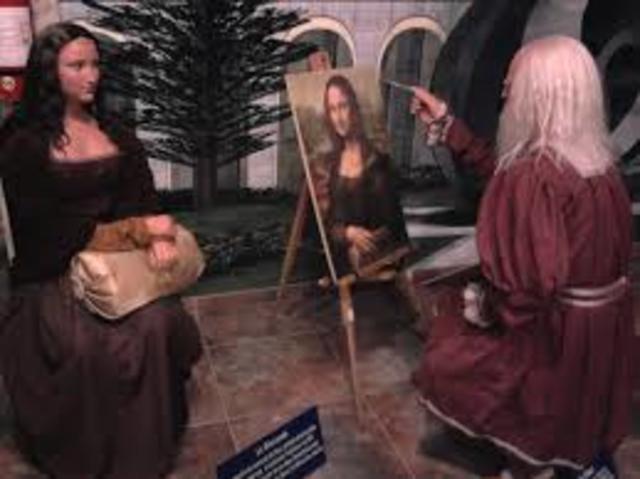 Leonardo&nbsp;Da&nbsp;Vici&nbsp;pinta&nbsp;la&nbsp;Mona&nbsp;Lisa