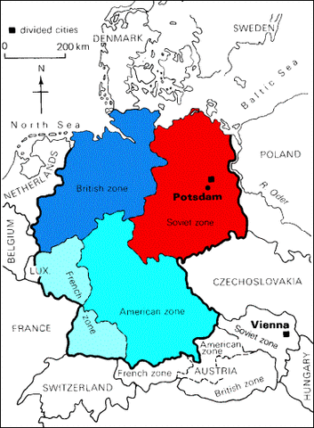In 1948 the USSR and the West disagreed over Berlin