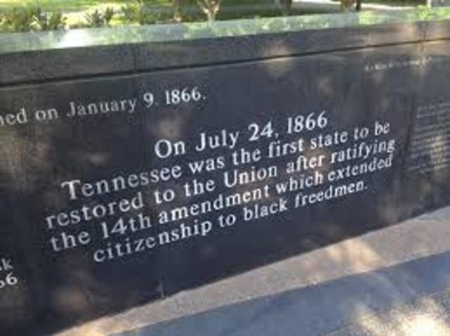 Tennessee is Readmitted