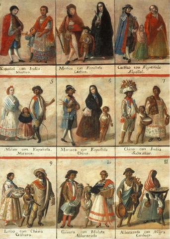 Creación de diferentes tipos de meztisaje