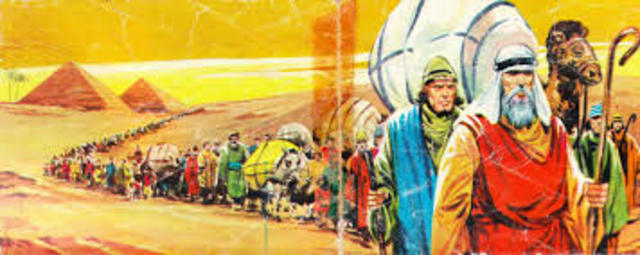 los israelitas salen de Egipto