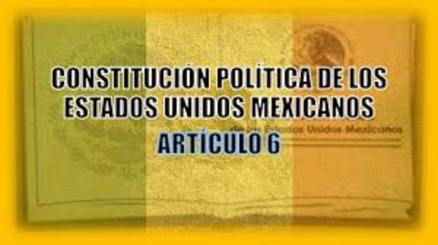 Reformas artículo 6° Constitucional