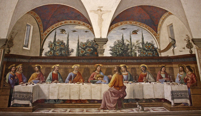 The Last Supper, Domenico Ghirlandaio. Located in the Monastery San Marco, Florence.