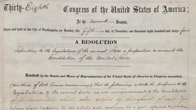 Thirteenth Amendment Ratified