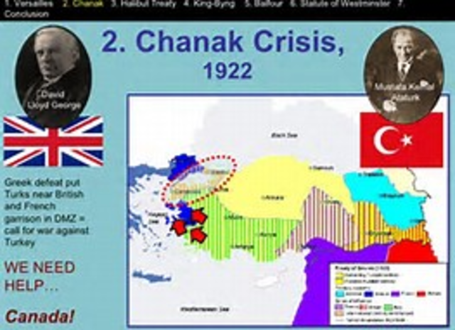 Jan. 14th, 1922 Chanak Affair