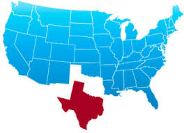 Texas leaves the Union