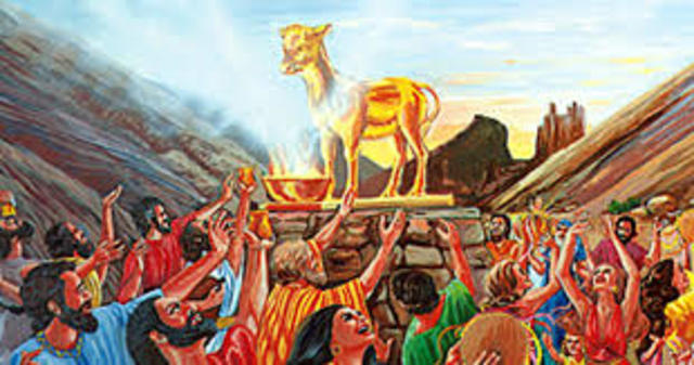 Idolatría del pueblo escogido por Dios