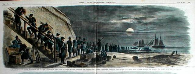 Major Anderson Moves His Troops