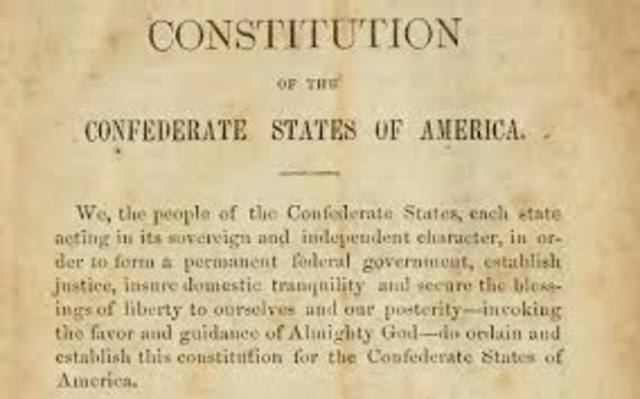 Confederate Constitution Signed