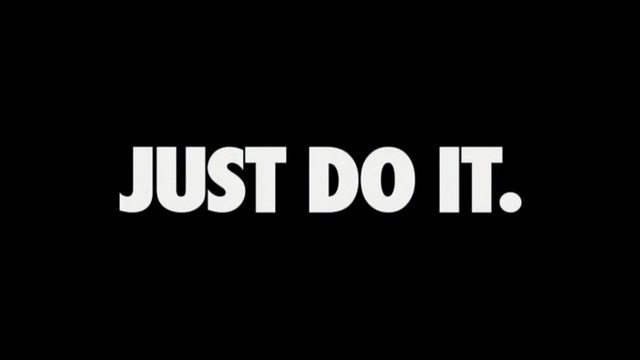 The slogan Just Do It is coined
