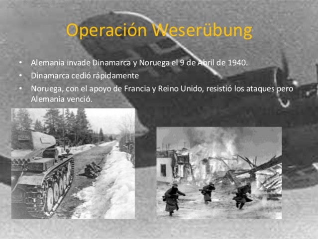 Alemania invade Dinamarca y Noruega