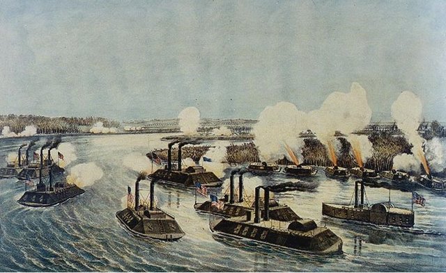 Union Naval Forces Attack