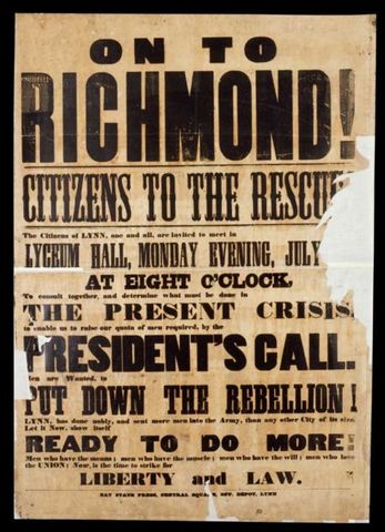 President Lincoln Issues a Proclamation