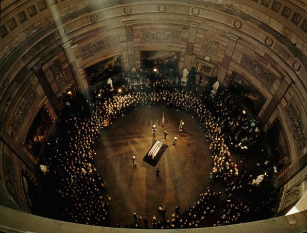 JFK’s funeral in the Capitol Building