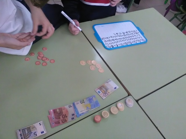 20/04/17 TRABAJAMOS EL DINERO EN CLASE, COMO CONTENIDO