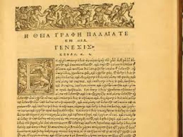 Traducción de la Biblia al Griego