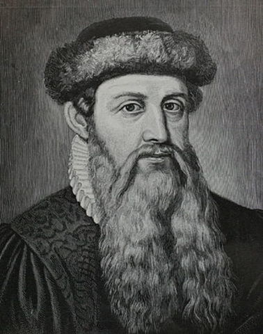 Johannes Gutenberg inventa la imprenta