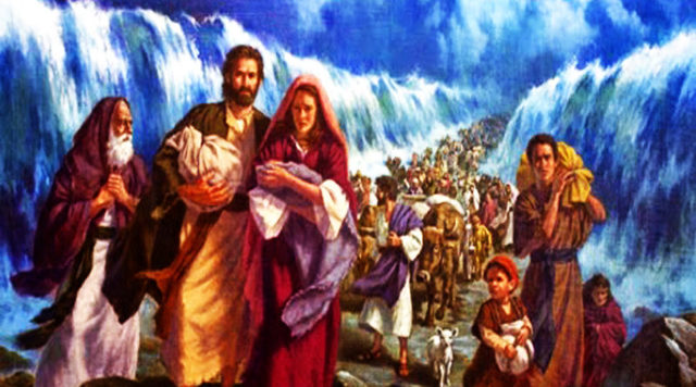 Salida de Egipto, paso por el Mar Rojo