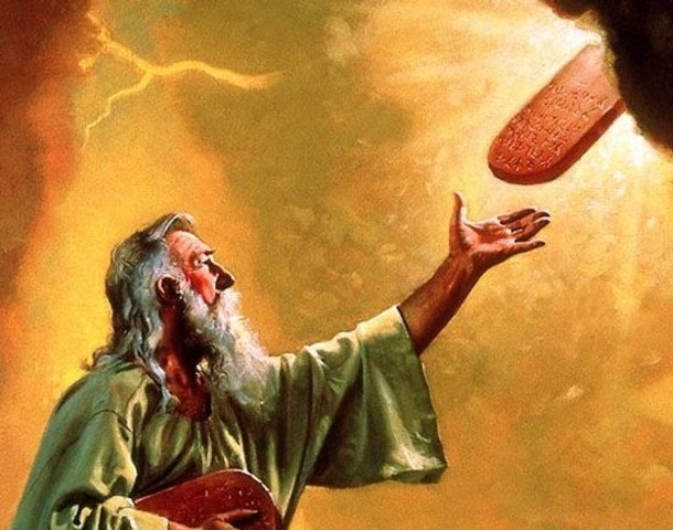 Moisés en monte Sinaí