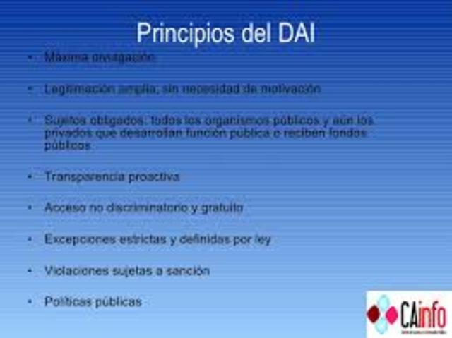 Promulgacion leyes de acceso a la informacion