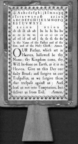 Hornbooks - Early Teaching Aide in Colonial America