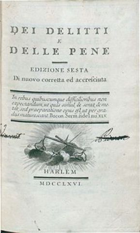 On Crimes and Punishments published