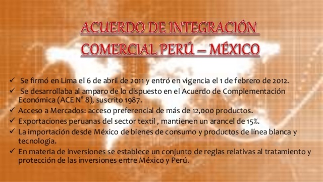 TRATADO LIBRE COMERCIO MEXICO - PERU