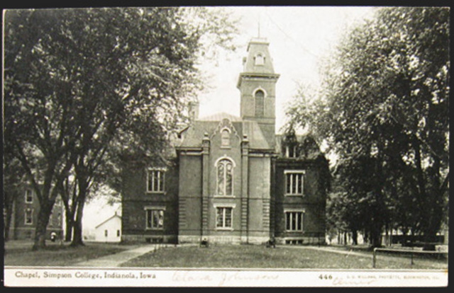 Enrolls in Simpson College in Iowa