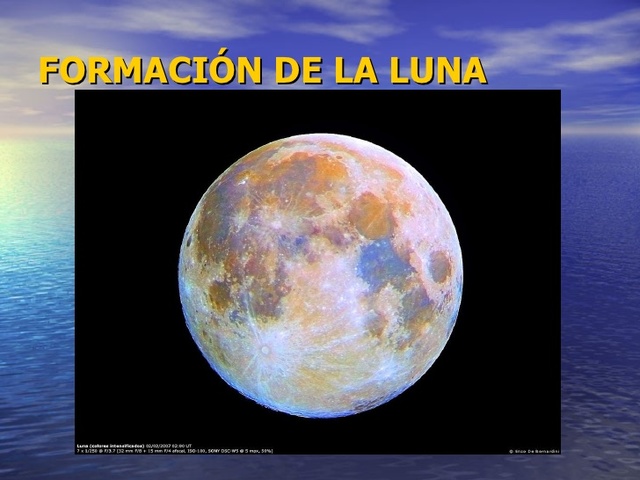formacion de la luna