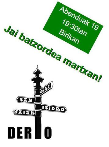 Jai batzorde berriaren sorreran parte