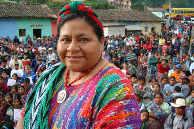 Rigoberta nació en Guatemala.