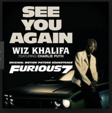Charlie Puth ft Wiz Khalifa- See You Again (2015)