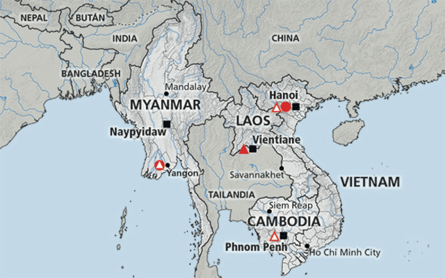 Francia reconoce la independencia de Vietnam, Laos y Camboya.