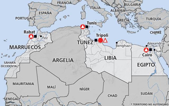 Independencia de Marruecos y Túnez.