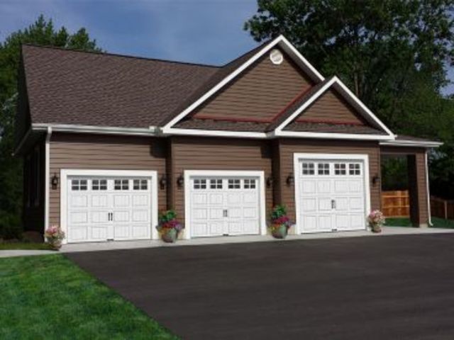 Three-car garages