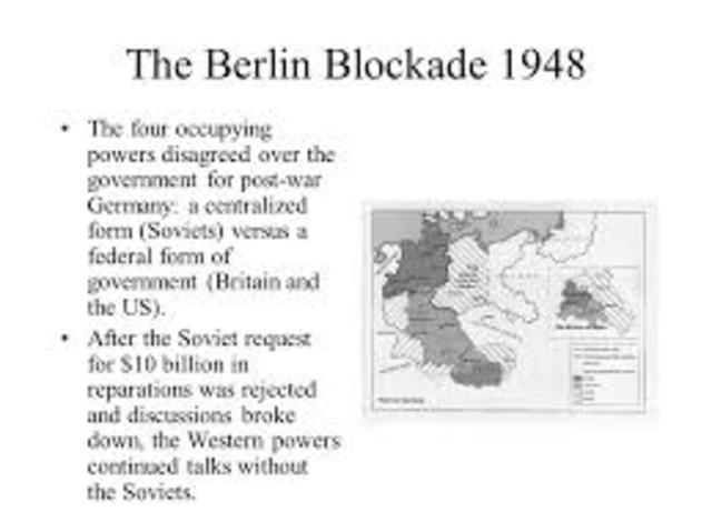 the USSR and the West disagreed over Berlin
