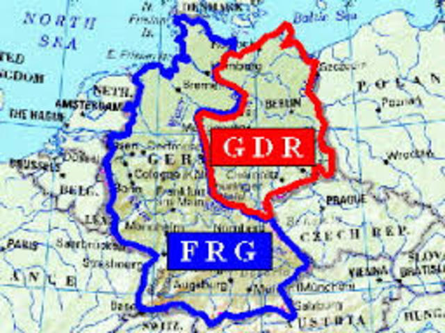 who new states were formed: the German Federal Republic (West Germany) and the German Democratic Republic.